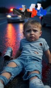 kaza geçirmiş ve turnike uygulaması ile hayatta kalan çocuk