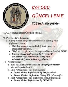 TCCC GÜNCEL ANTİBİYOTİK 25-1 :seftriakson,sefaleksin,sefadroksil antibiyotik